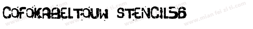 CoFokabeltouw Stencil56字体转换